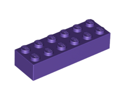 Brick 2 x 6, Dark Purple (2456 / 4227130 / 4589615 / 6147004)