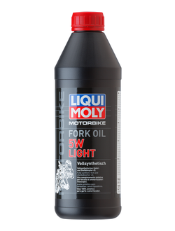 Масло для вилок и амортизаторов 5W (синтетическое) Liqui Moly Motorbike Fork Oil 5W Light - 1 Л (2716)