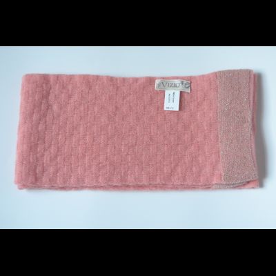 Шапка ушанка Vizio 5123 розовая с помпонами