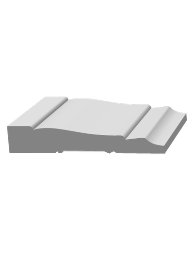 Универсальный элемент- Наличник (молдинг) для обрамления дверей, окон и любых проёмов из архитектурного ЛДФ- декора Ultrawood (Ультравуд) N 8160