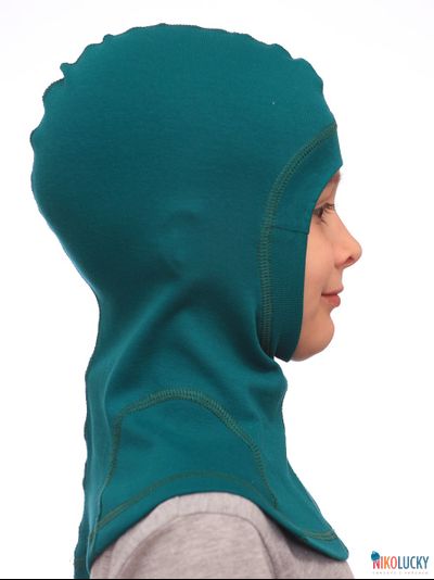 Шапка-шлем 23301-02 95%хлопок 5%лайкра, зеленый 50-52