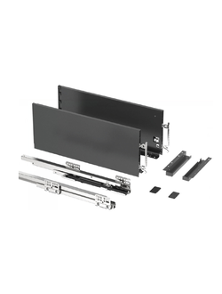 Комплект выдвижного ящика Tango Slim 199x400мм графит