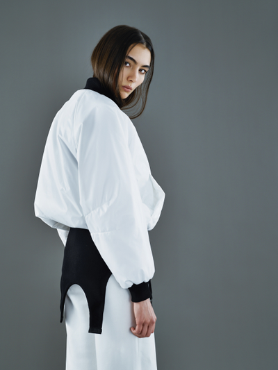 Бомбер Reverse Белый