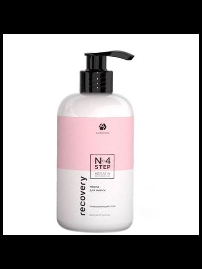 ADRICOCO Маска для волос Recovery Step 4 - завершающий этап с кератином, 500 мл