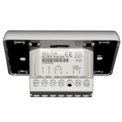 Терморегулятор E51 Wi-Fi, белый, 2 датчика, 16А