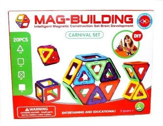 МАГНИТНЫЙ КОНСТРУКТОР MAG BUILDING 20 ДЕТАЛЕЙ ОПТОМ