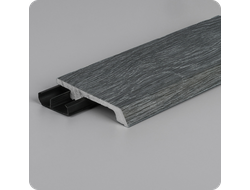 Плинтус из дюрополимера Winart Quadro Pro 80х16х2000 мм. Гриджо люге 006