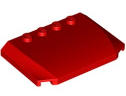 Wedge 4 x 6 x 2/3 Triple Curved, Red (52031 / 4259903)