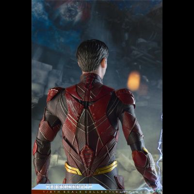 Флэш, Барри Аллен (Эзра Миллер) - КОЛЛЕКЦИОННАЯ ФИГУРКА 1/6 THUNDERBOLT (BY-020) - BY-ART