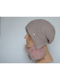 shapka-ushanka-rozovaya-s-pomponami-vizio-italiya-8022