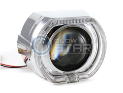 Бленда (маска) для линз №24 2.5 дюйма, F-Style с кольцом CREE (белый) 2 режима, 1шт