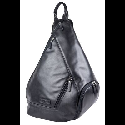 Кожаный рюкзак Mongardino black (арт. 3100-01)