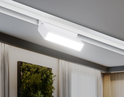 Светильник светодиодный трековый для шинопровода Magnetic GL 4058 WH белый IP20 6W 4200K 48V 115*22*105