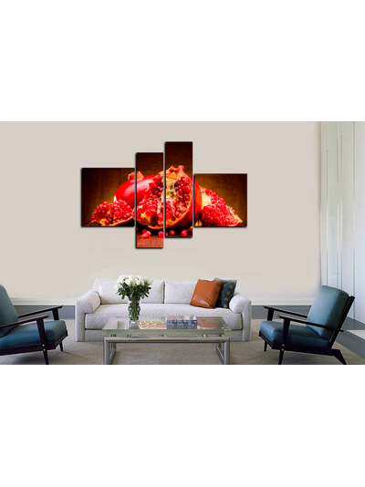 Модульная картина "Сочный гранат"