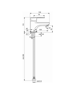 Смеситель для умывальника Vidima Логик BA275AA