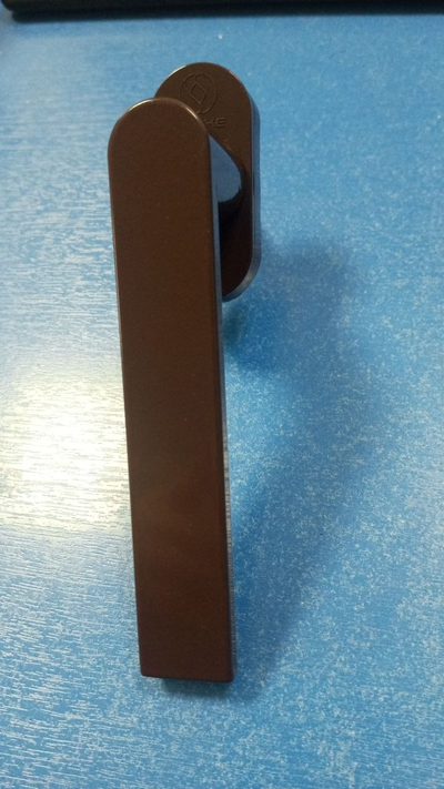 0011-Ручка алюминиевая "Melke Линия", 43 мм коричневая