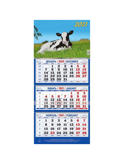 Календарь Атберг98 на 2021 год 295x135 мм (Символ года 5)