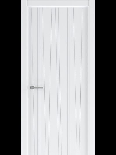Дверь межкомнатная Line 6 белая