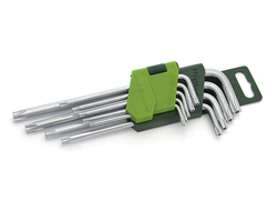 Набор ключей Torx Т10-Т50 с отверстием (Т10,Т15,Т20,Т25,Т27,Т30,Т40,Т45,Т50), Д563591