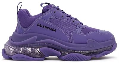 Balenciaga Triple S Sneaker Clear Sole Purple