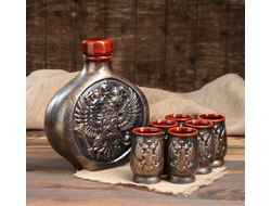 Модель № BA66: штоф и 6 рюмок "Россия"