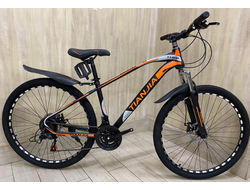 Горный велосипед TIANJIA 27.5 черно-оранжевый