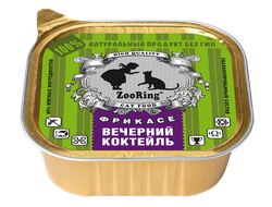 КОРМ ДЛЯ КОШЕК ZOORING: ПАШТЕТ ВЕЧЕРНИЙ КОКТЕЙЛЬ 100гр