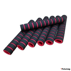 Ручки для турника (грипсы) черно-красные, 100шт
