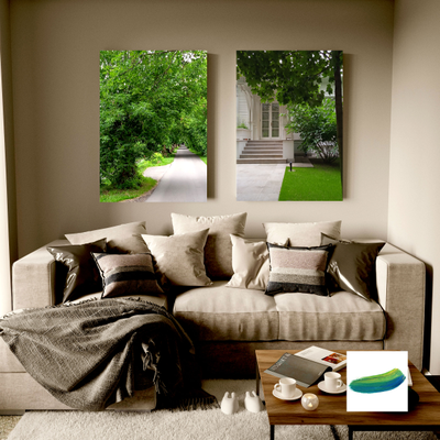 Пара постеров «Аллея» и «Дверь в лето» из коллекции «Оттенки лета».