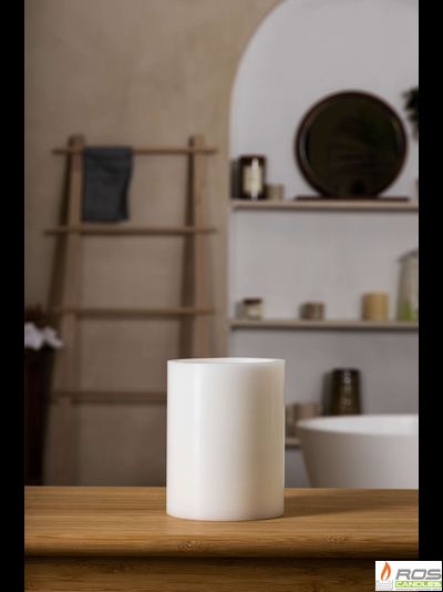 Гладкий парафиновый плафон для LED свечей - 11,7*15см