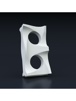 Декоративный 3D блок для перегородки из гипса (модель 05)
