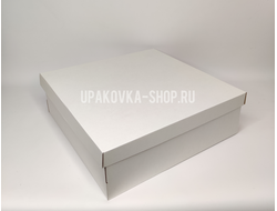 Коробка с отдельной крышкой 350*350*110 мм БЕЛЫЙ