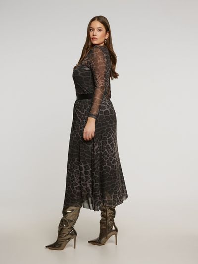 Трикотажная юбка из сетки