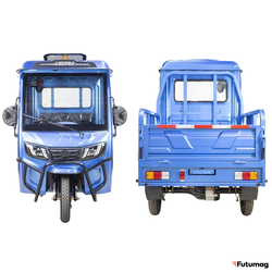 Грузовой электротрицикл Rutrike КАРГО Кабина обогрев 1500 60V1000W синий