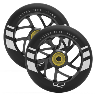 Колеса для самоката Fuzion Wheel (pair) - Black Ano / Black PU