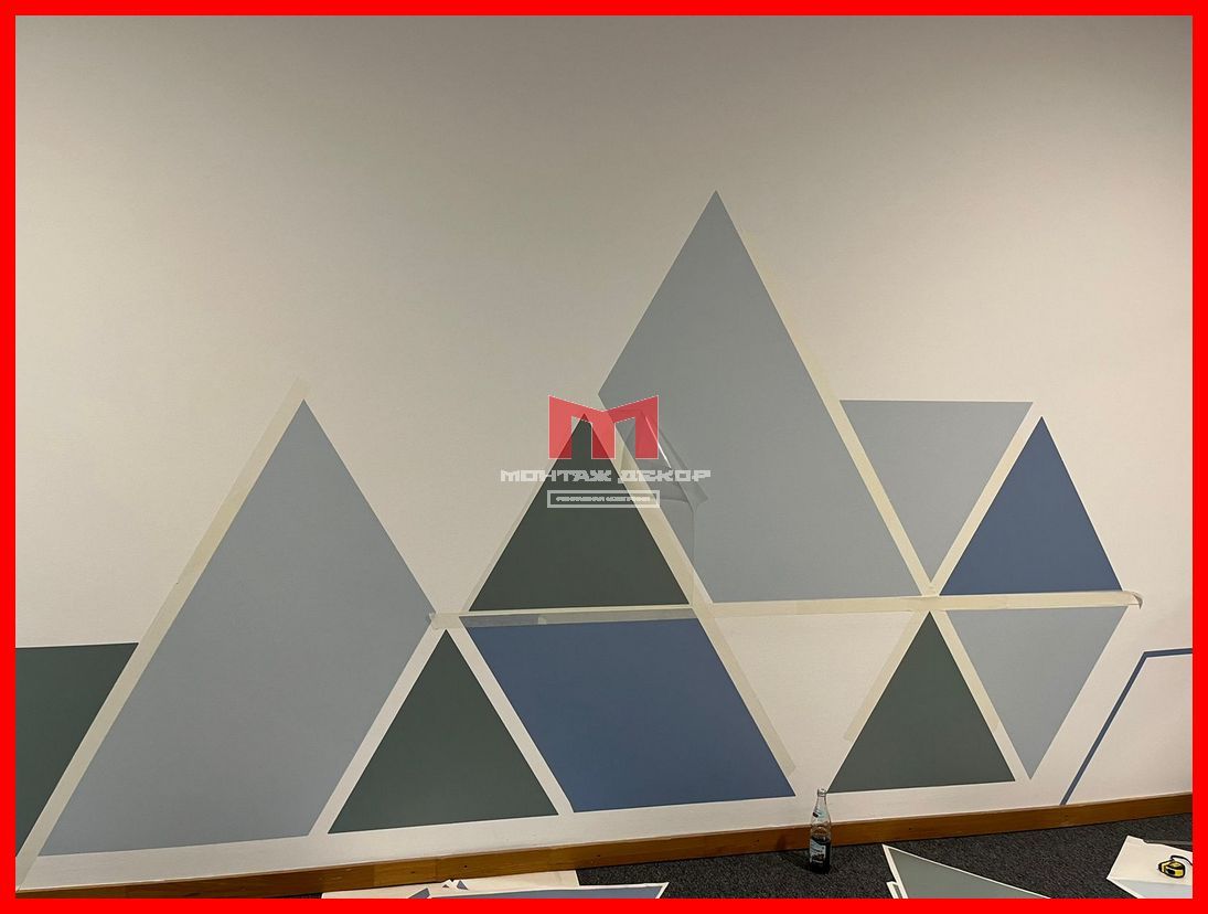 Оклейка поверхности плёнкой с плоттерной резкой