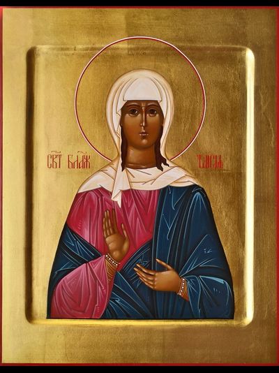 Таисия Египетская, Святая блаженная. Рукописная икона.