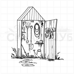 Штамп садовый домик