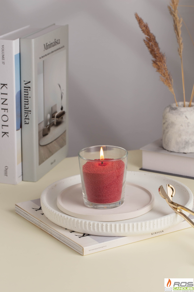 Насыпная свеча "Радость" 7*7 см, цвет "Терракот"