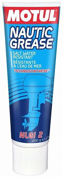 Водстойкая пластичная смазка  Motul Marine Transmission  Nautic Grease NLGI 2 - 0,2 Л (108662)