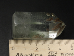 Кварц с хлоритом, кристалл полированный, Бразилия (47*26*22 мм, 41 г) №36856