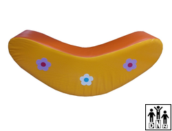 Детские качели "Лодочка" желтый