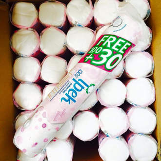 Ipek ბამბის დისკები 120 ც. და ბამბა 50 გრ. საბითუმო და საცალო