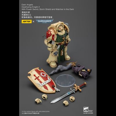 Рыцарь Крыла Смерти Темных Ангелов (Warhammer 40k) - КОЛЛЕКЦИОННАЯ ФИГУРКА 1/18 Dark Angels: Deathwing Knight 2 (JT02496) - JOYTOY