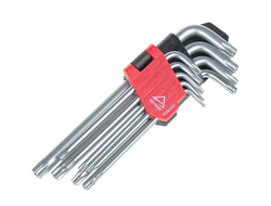 Набор имбусовых ключей Torx с отверстием 9пр ARNEZI R1061032