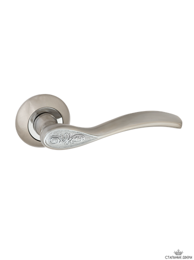 Ручка на круглом основании VETTORE R07.1313 SN/CP (Сатин/Хром)
