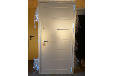 стальная дверь с рисунком на металле