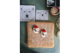 Очный мастер-класс по сухому валянию " Брошь Медведь  Полярник" в Москве