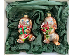 Подарочный набор игрушек Новогоднее поздравление от кроликов