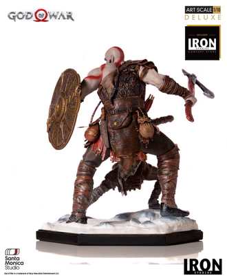 Кратос и Атрей (God of War 4) фигурка статуэтка 1/10 Scale God of War, Kratos & Atreus Iron Studios